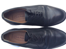 Hush Puppies Shoes Men/ Boys School 8UK Wide Black Leather Lace Up Smart Formal