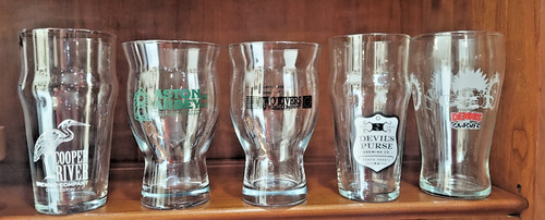 Beer glasses unusual shapes