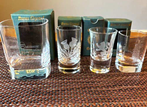 Burns crystal engraved whisky - engraved,