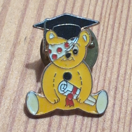 Rupert bear enamel pin - bear, badge