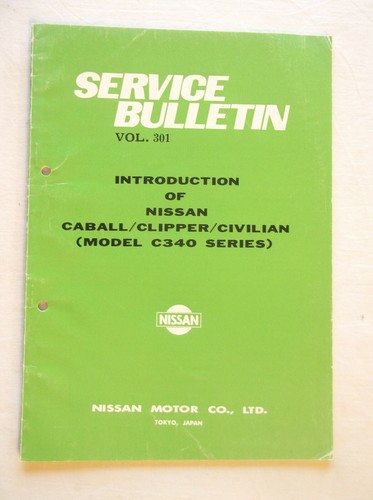 Service bulletin introduction - service,