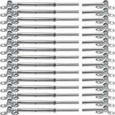Cable Railing Hardware, 20 Pairs Stainless Steel Cable Railing Kit,for 3/16 C...