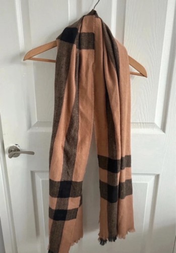 Brown large scarf shawl - /,