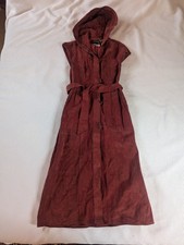 Vintage Faded Red Suede Dress