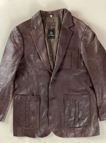 Vintage leather jacket - jacket, blazer