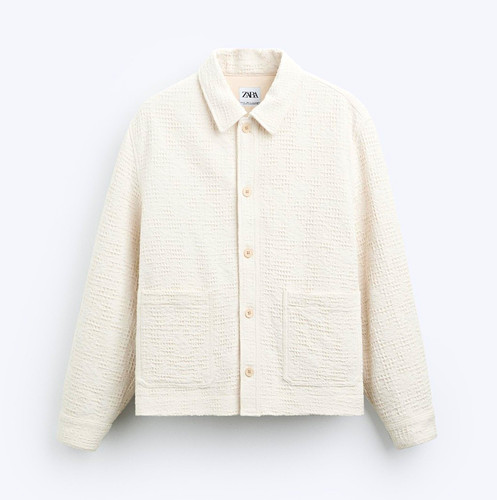 Zara mens textured ecru - zara,