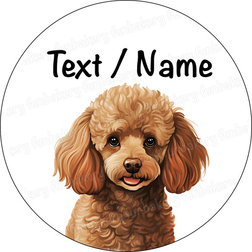 Poodle dog cake - poodle, party
