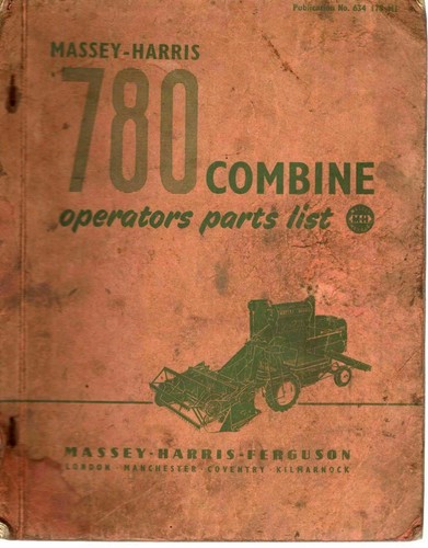 Massey harris 780 combine - massey,