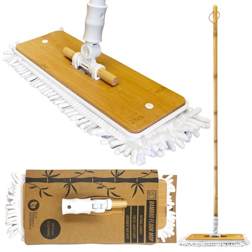 Microfibre mop bamboo - bamboo, head