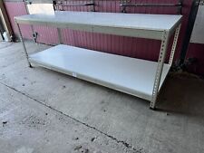 Heavy Duty 8ft X 3ft Industrial Workbench / Racking With Melamine Top & Shelf