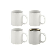 Coffee Mugs Set of 4 White