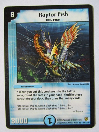 Duel masters raptor fish - raptor, dm-06