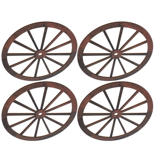 4pcs vintage wood wagon - wood,