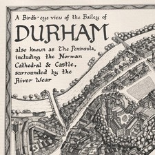 The Durham Bailey Map - Fine Art Prints by Manuscript Maps