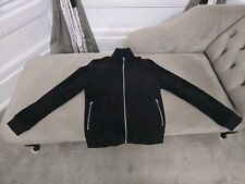 Reiss XS Black Suede Leather Jacket New 