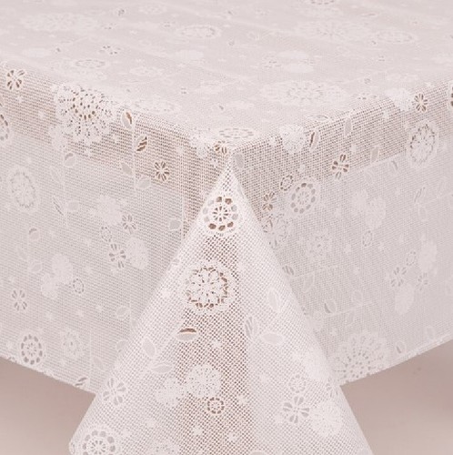Traditional lace white floral - traditional,