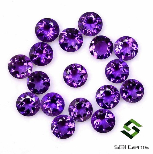 Natural amethyst round cut - round,