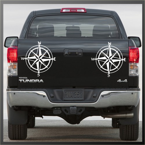 Compass sticker decal 4x4 - compass, sticker,