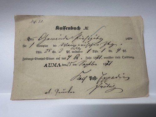 Rare old original cash book