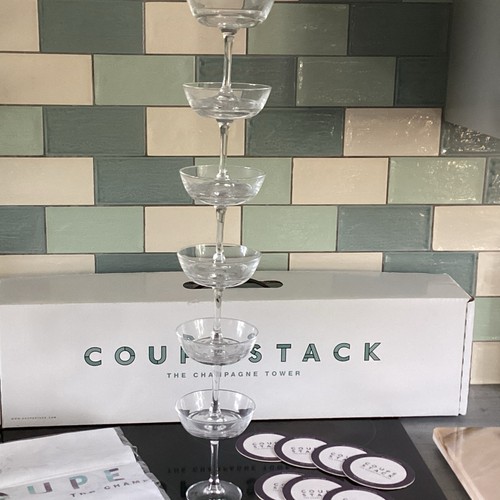 Champagne tower coupes stack - ,