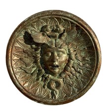 Medusa wall fountain plaque