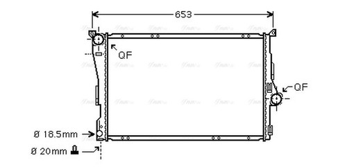 Ava coolant radiator bwa2278 - coolant,