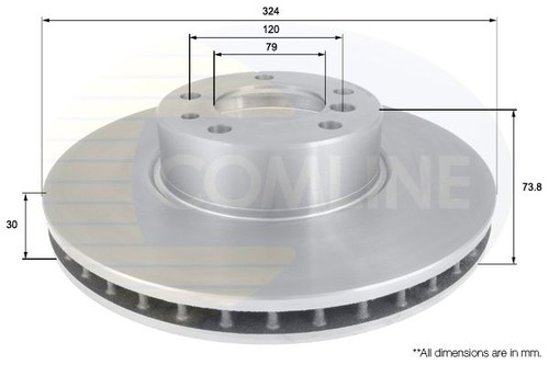 Brake disc front fit bmw - disc, 5