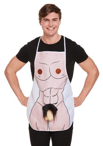 Nude novelty willy apron - willy,