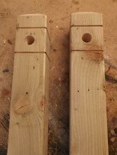 Wooden Decorative Posts for 1 Strand of Rope - Various Sizes - PRICE REDUCTION