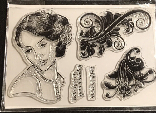 Elegant woman swirls