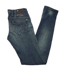 G-Star Raw Blue Skinny Denim Jeans Womens UK 10 W30 L34 DD125