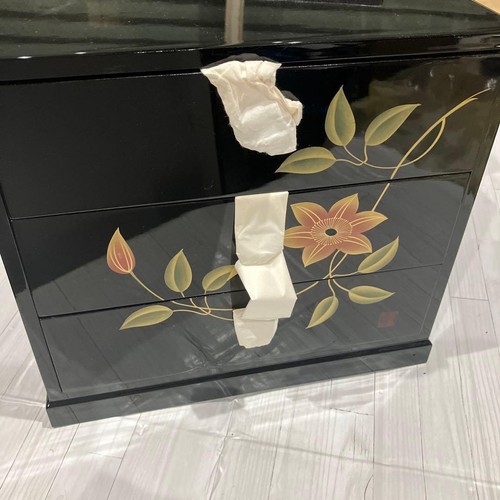 Aizu lacquer three drawer - aizu,