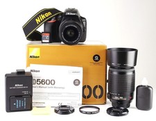 Nikon D5600 Camera & 18-55mm VR & 55-200mm Kit Refurbished +12Month Guarantee.