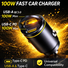 100W Dual Port Fast Car
