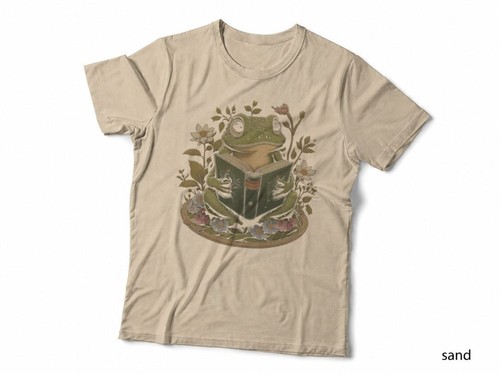Frog reading book - frog,