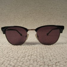 Converse Eyeglasses Chuck Taylor Black Silver Half Rim Browline Spectacles