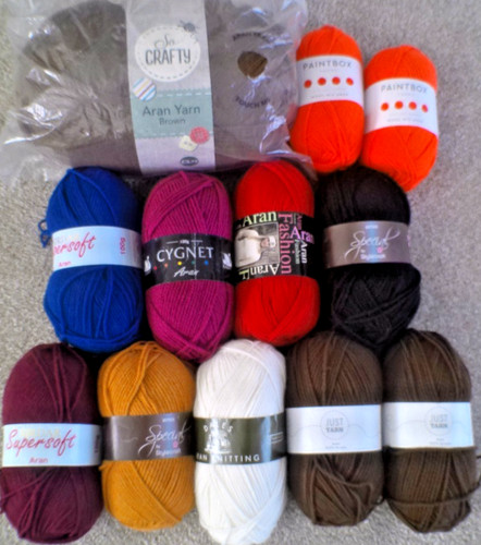 Aran yarn joblot - yarn, bundle