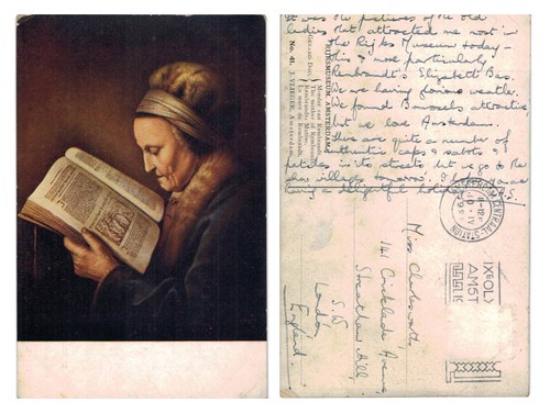 Vintage postcard rembrandt - vintage,