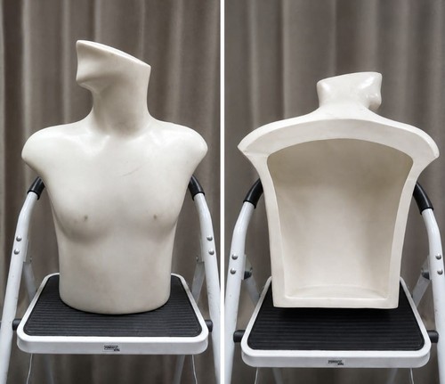 Male mannequin bust retail - male,