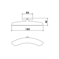 SILVER LEG BANJO ARM REST