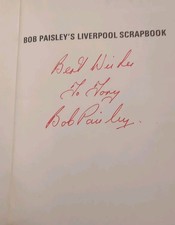 Bob Paisley's Liverpool Scrapbook 1979 Softcover  First Edition Signed