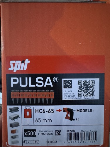Spit pulsa nails 65mm full - nails, box
