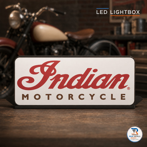 Indian motorcycle led lightbox - motorcycle,