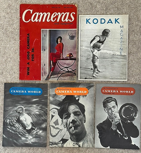 Five vintage camera and - vintage,