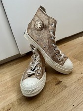 Converse Gold Metallic Glitter Hi Top