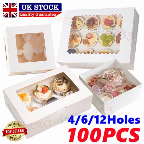 Windowed cupcake boxes 6 - cupcake, 4,
