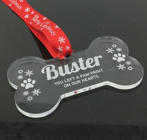 Personalised pet memorial bone - memorial,