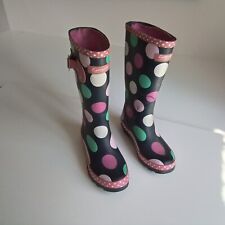 Girls Spotty Wellington Boots. Wellies. UK Size 12. 