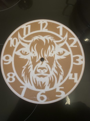 Highland cow clock - highland,