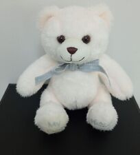 My First Hamleys Bear  Soft Plush Toy Ivory Grey Tie Bow.